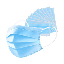 Anti Flu Disposable Face Mask 3 Layers Pp Non Woven Material For House Cleaning