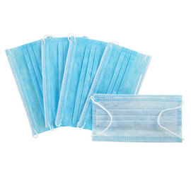 Anti Flu Disposable Face Mask 3 Layers Pp Non Woven Material For House Cleaning