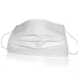 3 - Layer Disposable Face Mask High Elastic Ear Hanging Absorbs Hot Air